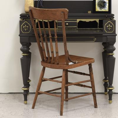 Vintage Honey Finish Wood Chair