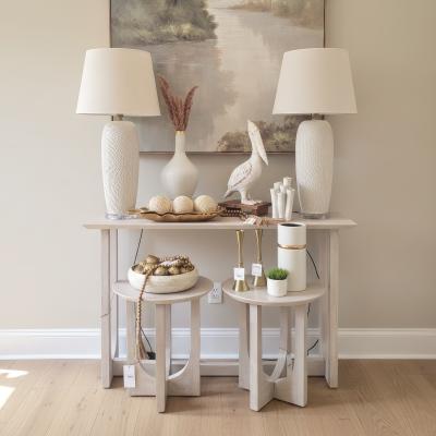 Reverse Arch Mango Console Table