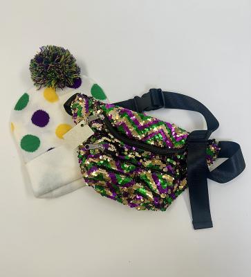 Mardi Gras Sequin Fannie Pack