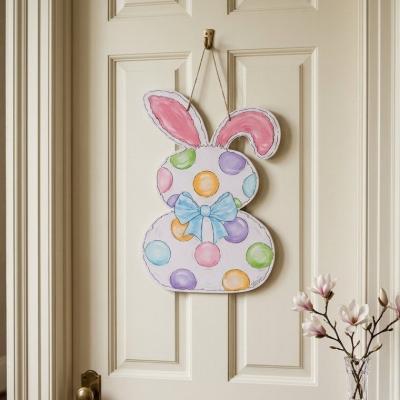 Polka Dot Bunny Door Hanger