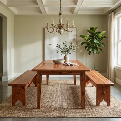 Pair Red Cedar Benches