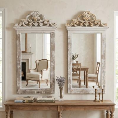 Distressed Cream French Country Mirror