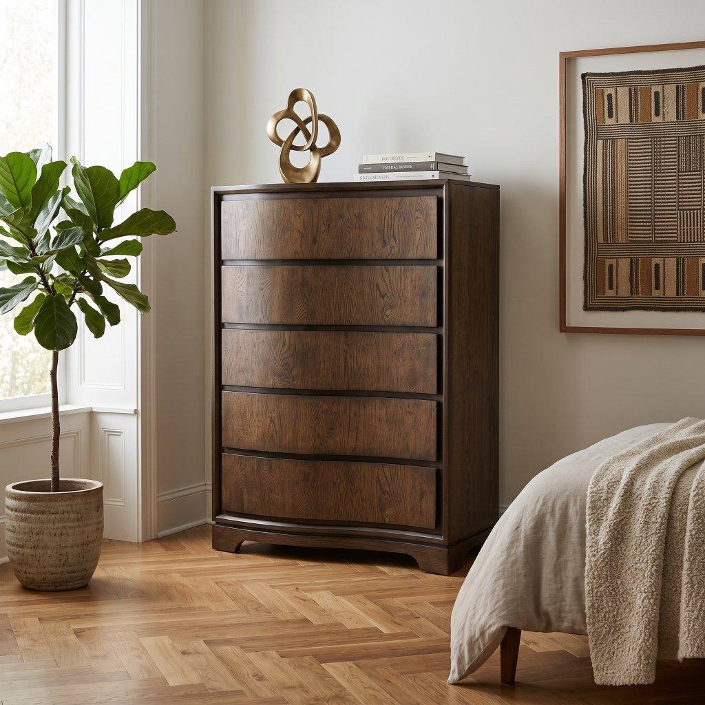 Mid-Century Modern Curved Front Chest