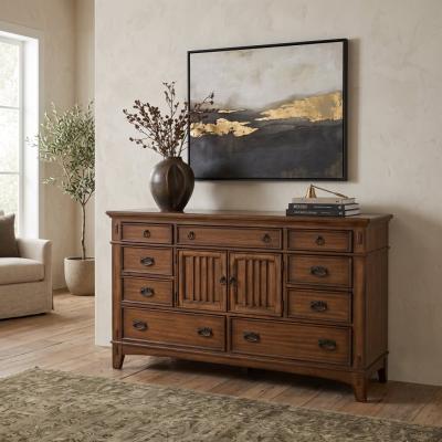 Kathy Ireland Home Oak Finish Dresser