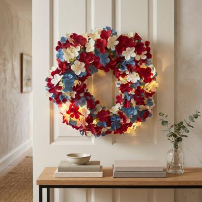Patriotic Floral Wreath