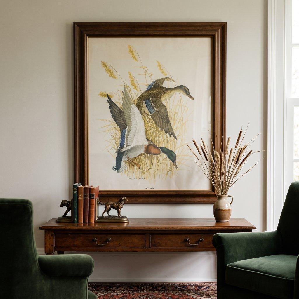 Vintage Mallards Print by Charles E. Murphy