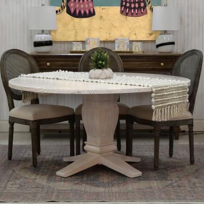 60" Margeaux in antique white stain
